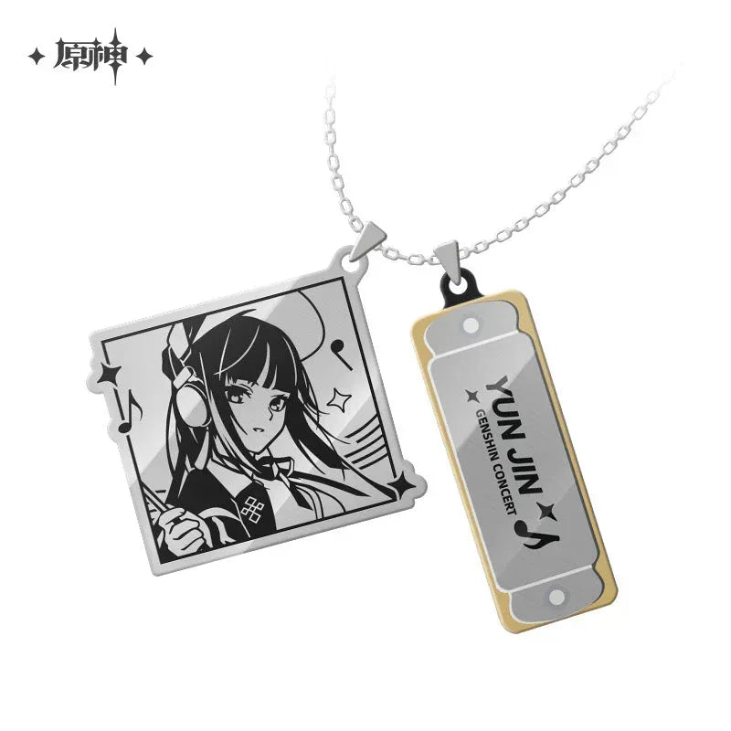 Genshin Impact Genshin Concert 2022 Series Mini Harmonica Necklace Shenhe ACG Go Anime www.acg-go.com Apparel, Art Decor, Barbara, Kaedehara Kazuha, Shenhe, Theme Artwork, Xinyan, Yae Miko, Yunjin