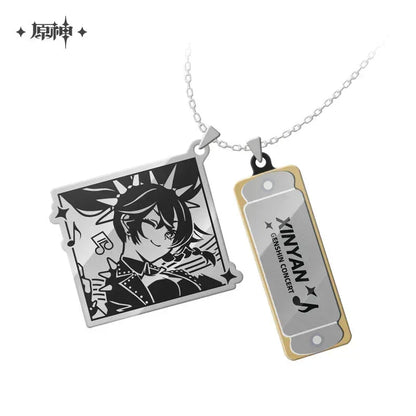 Genshin Impact Genshin Concert 2022 Series Mini Harmonica Necklace Shenhe ACG Go Anime www.acg-go.com Apparel, Art Decor, Barbara, Kaedehara Kazuha, Shenhe, Theme Artwork, Xinyan, Yae Miko, Yunjin
