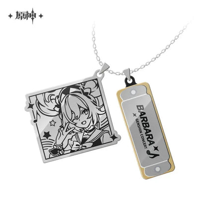 Genshin Impact Genshin Concert 2022 Series Mini Harmonica Necklace Shenhe ACG Go Anime www.acg-go.com Apparel, Art Decor, Barbara, Kaedehara Kazuha, Shenhe, Theme Artwork, Xinyan, Yae Miko, Yunjin