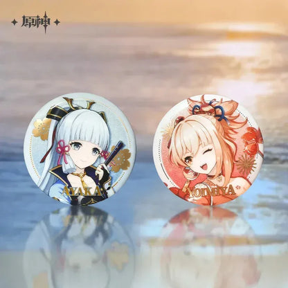 Genshin Impact Hua Cai Qi Shi Series Merch Badge- Yomiya ACG Go Anime www.acg-go.com Art Decor, Ayaka, Badge, Pendant & Keychain, Shikishi, Stand, Yoimiya