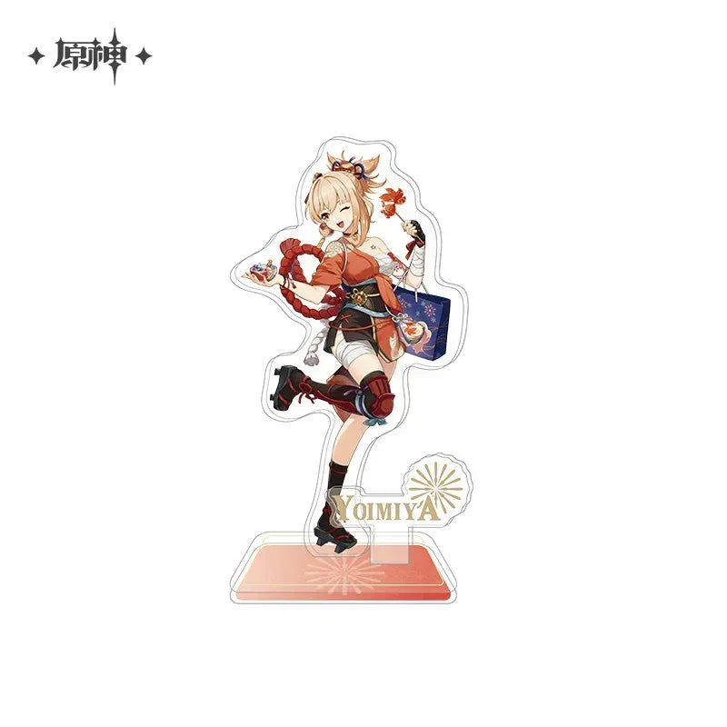 Genshin Impact Hua Cai Qi Shi Series Merch Badge- Yomiya ACG Go Anime www.acg-go.com Art Decor, Ayaka, Badge, Pendant & Keychain, Shikishi, Stand, Yoimiya