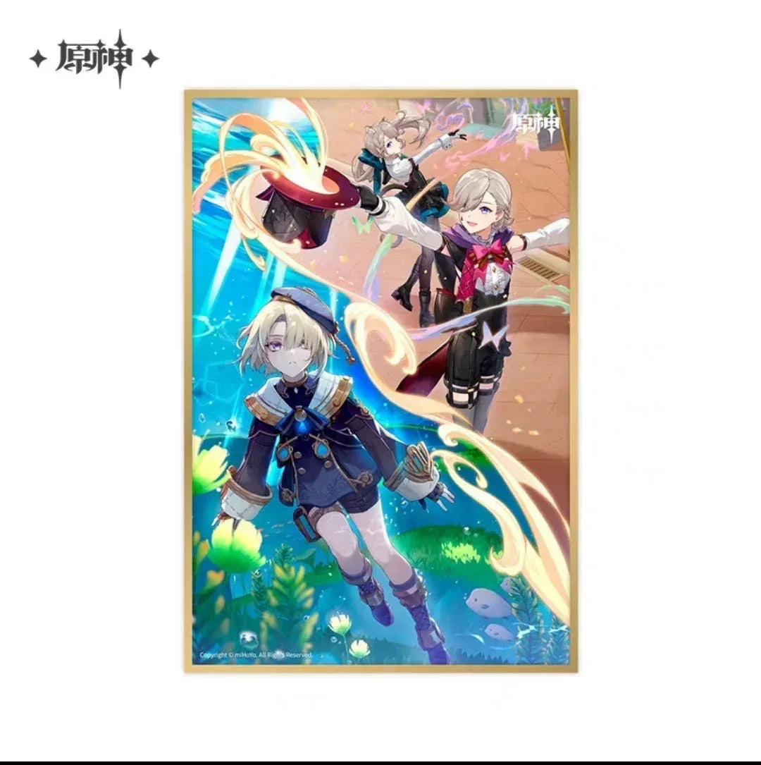 Genshin Impact Shikishi Card Board As Light Rain Falls Without Reason ACG Go Anime www.acg-go.com Aether, Albedo, Alhaitham, Arataki Itto, Art Decor, Azhdaha, Baizhu, Cardboard, Dehya, Event Artwork, Furina, Ganyu, Kamisato Ayato, Kuki Shinobu, Nahida, Paimon, Venti, Wanderer, Xiao, Yanfei, Yelan, Zhongli