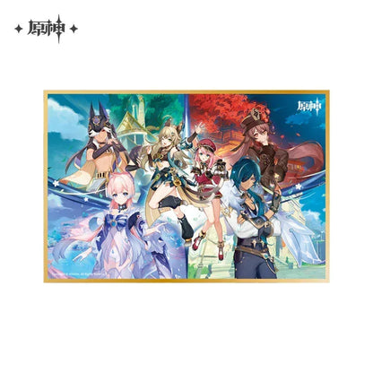 Genshin Impact Shikishi Card Board Duel! The Summoners' Summit! ACG Go Anime www.acg-go.com Aether, Albedo, Alhaitham, Arataki Itto, Art Decor, Azhdaha, Baizhu, Cardboard, Dehya, Event Artwork, Furina, Ganyu, Kamisato Ayato, Kuki Shinobu, Nahida, Paimon, Venti, Wanderer, Xiao, Yanfei, Yelan, Zhongli