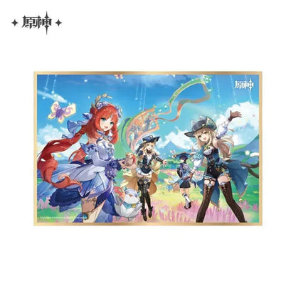 Genshin Impact Shikishi Card Board Summertide Scales and Tales ACG Go Anime www.acg-go.com Aether, Albedo, Alhaitham, Arataki Itto, Art Decor, Azhdaha, Baizhu, Cardboard, Dehya, Event Artwork, Furina, Ganyu, Kamisato Ayato, Kuki Shinobu, Nahida, Paimon, Venti, Wanderer, Xiao, Yanfei, Yelan, Zhongli