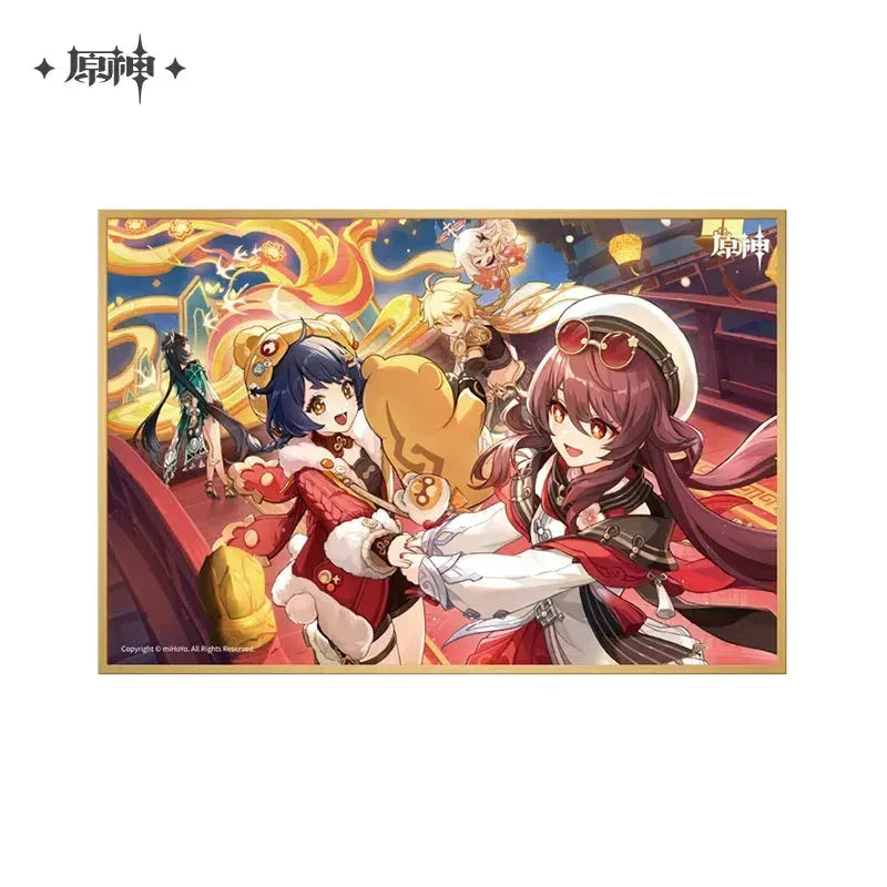 Genshin Impact Shikishi Card Board Incandescent Ode of Resurrection ACG Go Anime www.acg-go.com Aether, Albedo, Alhaitham, Arataki Itto, Art Decor, Azhdaha, Baizhu, Cardboard, Dehya, Event Artwork, Furina, Ganyu, Kamisato Ayato, Kuki Shinobu, Nahida, Paimon, Venti, Wanderer, Xiao, Yanfei, Yelan, Zhongli