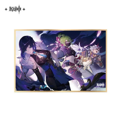 Genshin Impact Shikishi Card Board Hidden Dreams in the Depths A Ver. ACG Go Anime www.acg-go.com Aether, Albedo, Alhaitham, Arataki Itto, Art Decor, Azhdaha, Baizhu, Cardboard, Dehya, Event Artwork, Furina, Ganyu, Kamisato Ayato, Kuki Shinobu, Nahida, Paimon, Venti, Wanderer, Xiao, Yanfei, Yelan, Zhongli