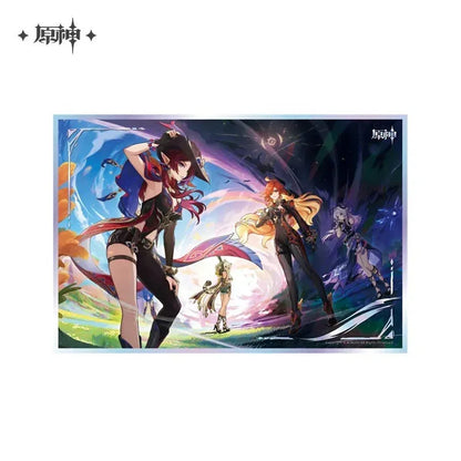 Genshin Impact Theme Series Acrylic Shikishi Cardboard The Rainbow Destined to Burn ACG Go Anime www.acg-go.com Alhaitham, Art Decor, Cardboard, Cyno, Event Artwork, Hu Tao, Kaveh, Nahida, Neuvillette, Tighnari, Wanderer, Wriothesley, Xiao, Yelan