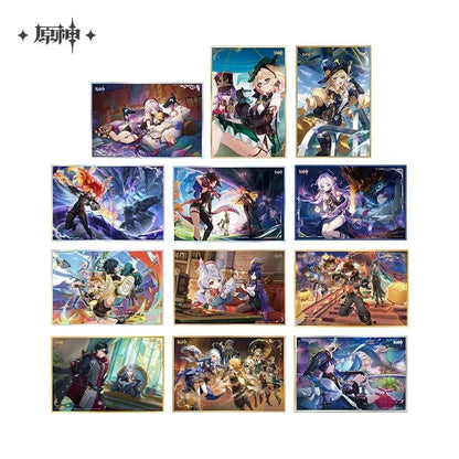 Genshin Impact Theme Series Acrylic Shikishi Cardboard The Exquisite Night Chimes ACG Go Anime www.acg-go.com Alhaitham, Art Decor, Cardboard, Cyno, Event Artwork, Hu Tao, Kaveh, Nahida, Neuvillette, Tighnari, Wanderer, Wriothesley, Xiao, Yelan