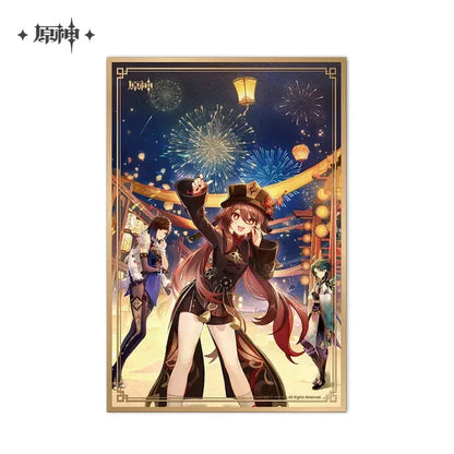 Genshin Impact Theme Series Acrylic Shikishi Cardboard The Exquisite Night Chimes ACG Go Anime www.acg-go.com Alhaitham, Art Decor, Cardboard, Cyno, Event Artwork, Hu Tao, Kaveh, Nahida, Neuvillette, Tighnari, Wanderer, Wriothesley, Xiao, Yelan