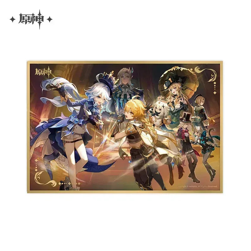 Genshin Impact Theme Series Acrylic Shikishi Cardboard As Light Rain Falls Without Reason ACG Go Anime www.acg-go.com Alhaitham, Art Decor, Cardboard, Cyno, Event Artwork, Hu Tao, Kaveh, Nahida, Neuvillette, Tighnari, Wanderer, Wriothesley, Xiao, Yelan