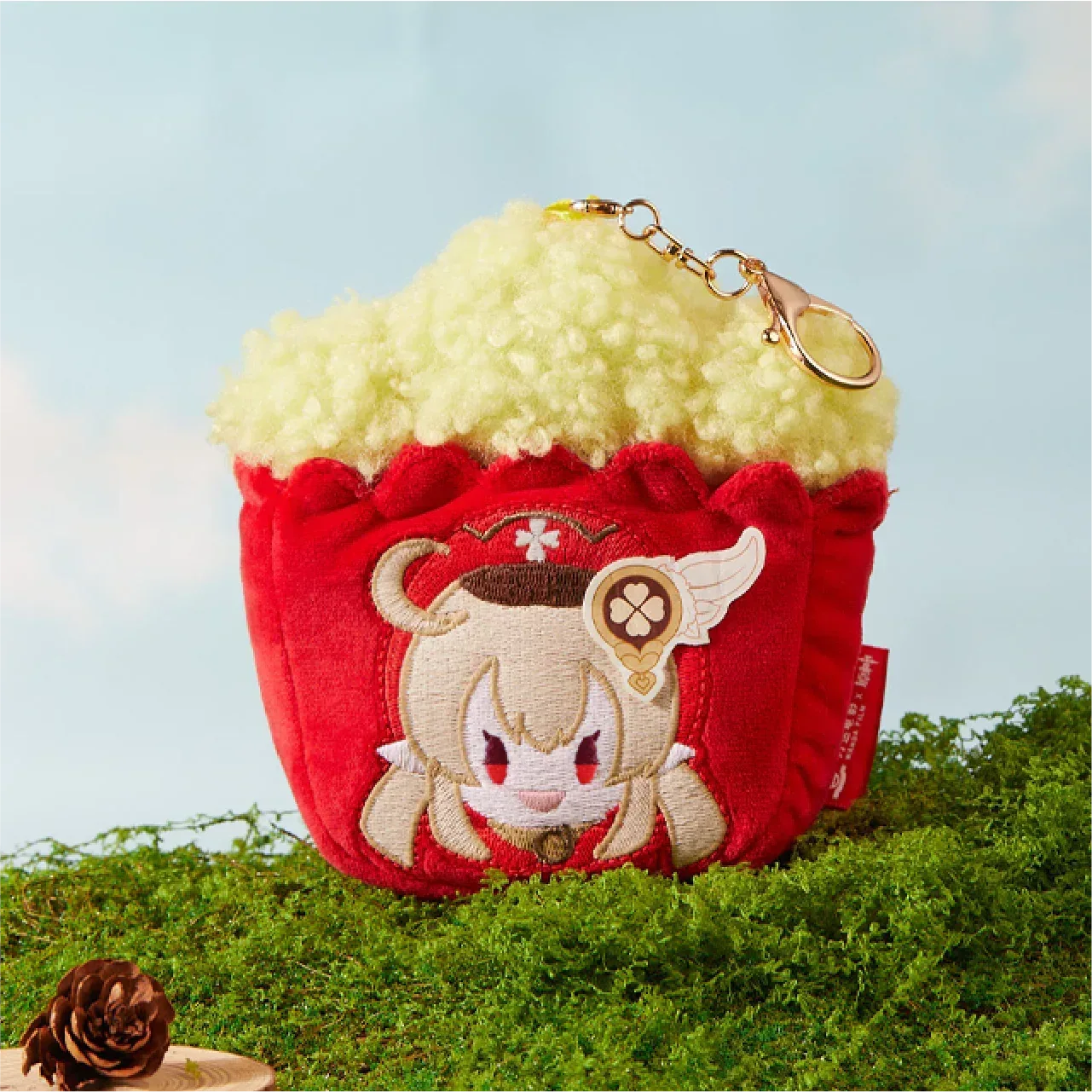 Genshin Impact x Wanda Film "Magic Screen Journey: A Date with Light and Shadow" Popcorn Plush Keychain Klee ACG Go Anime www.acg-go.com Genshin Impact, Klee, Pendant & Keychain, Plush
