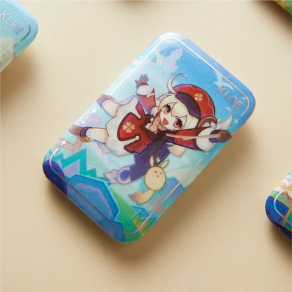 Genshin Impact x Wanda Film "Magic Screen Journey: A Date with Light and Shadow" Square Pin Badge Klee - B ACG Go Anime www.acg-go.com Badge, Genshin Impact, Klee