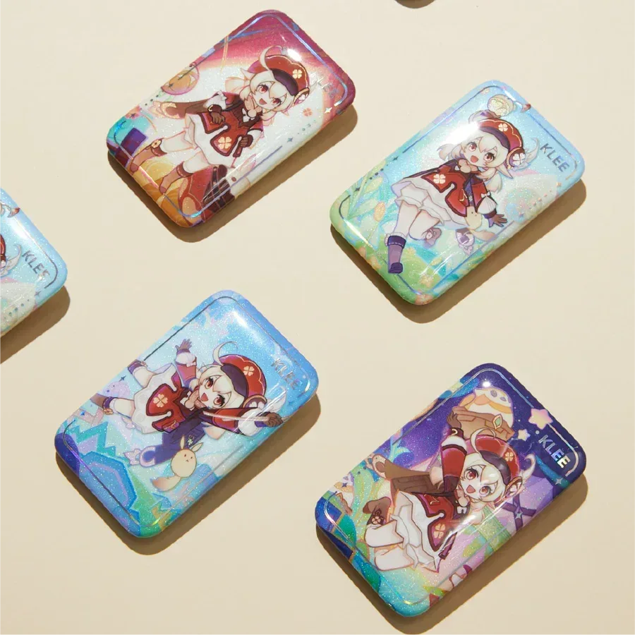 Genshin Impact x Wanda Film "Magic Screen Journey: A Date with Light and Shadow" Square Pin Badge Klee - B ACG Go Anime www.acg-go.com Badge, Genshin Impact, Klee