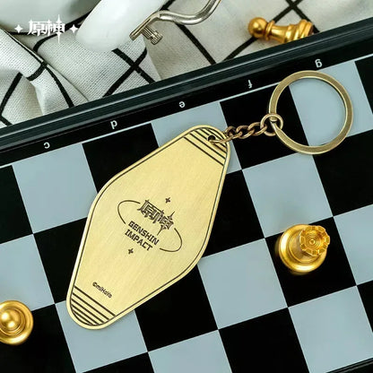 Genshin Impact Go Camping Series Metal Pendant Gorou ACG Go Anime www.acg-go.com Gorou, Kaedehara Kazuha, Paimon, Pendant & Keychain, Sayu, Theme Artwork, Xiangling, Zhongli