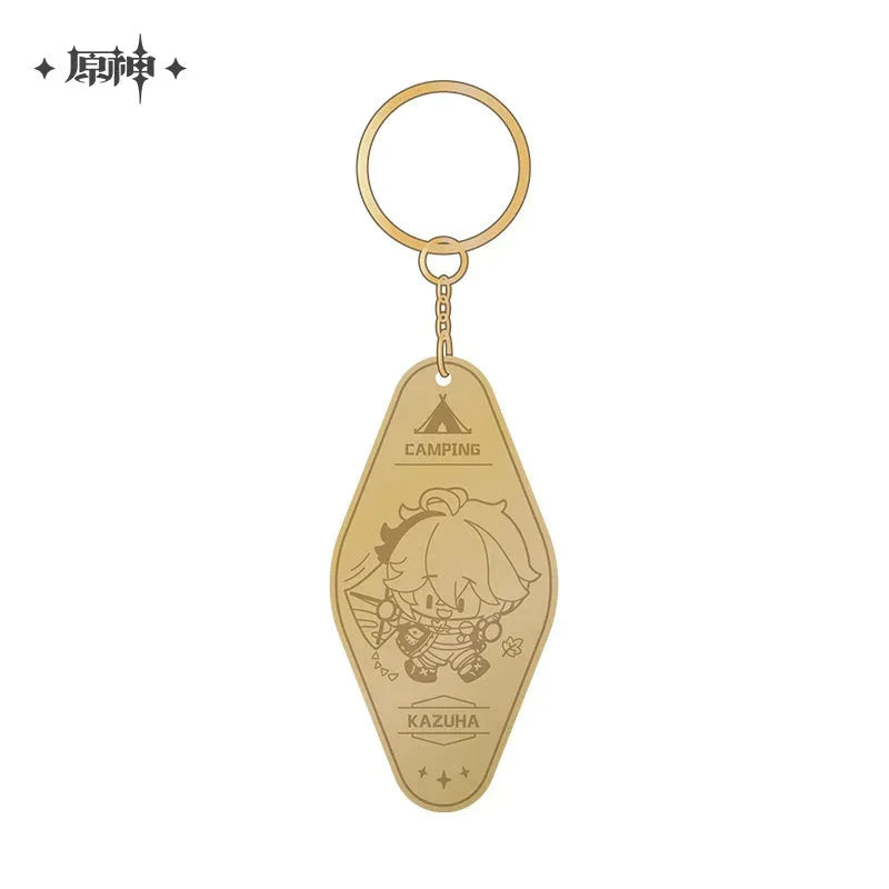 Genshin Impact Go Camping Series Metal Pendant Kaedehara Kazuha ACG Go Anime www.acg-go.com Gorou, Kaedehara Kazuha, Paimon, Pendant & Keychain, Sayu, Theme Artwork, Xiangling, Zhongli