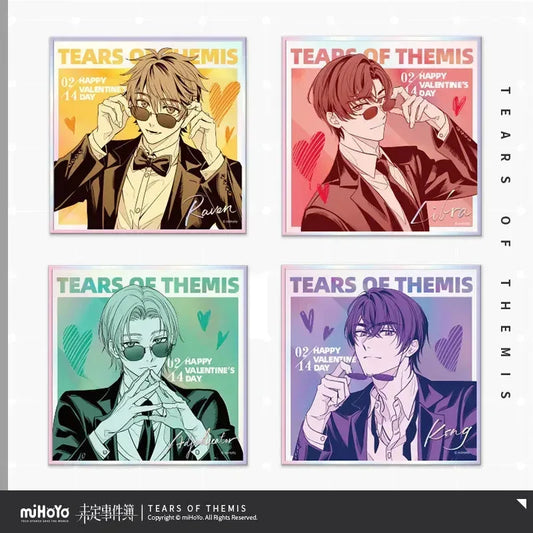 Tears of Themis Happy Valentine's Day Series Decorative Shikishi Cardboard Luke Pearce ACG Go Anime www.acg-go.com Art Decor, Artem Wing, Cardboard, Luke Pearce, Marius von Hagen, Shikishi, Vyn Richter