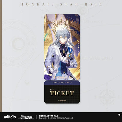 Honkai: Star Rail Autumn Festival Series Laser Ticket Sunday ACG Go Anime www.acg-go.com Art Decor, Caelus, Robin, Stelle, Sunday, Ticket, Trailblazer