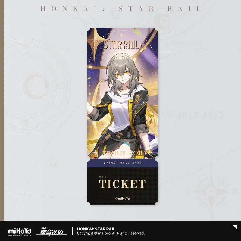 Honkai: Star Rail Autumn Festival Series Laser Ticket Stelle/Trailblazer ACG Go Anime www.acg-go.com Art Decor, Caelus, Robin, Stelle, Sunday, Ticket, Trailblazer