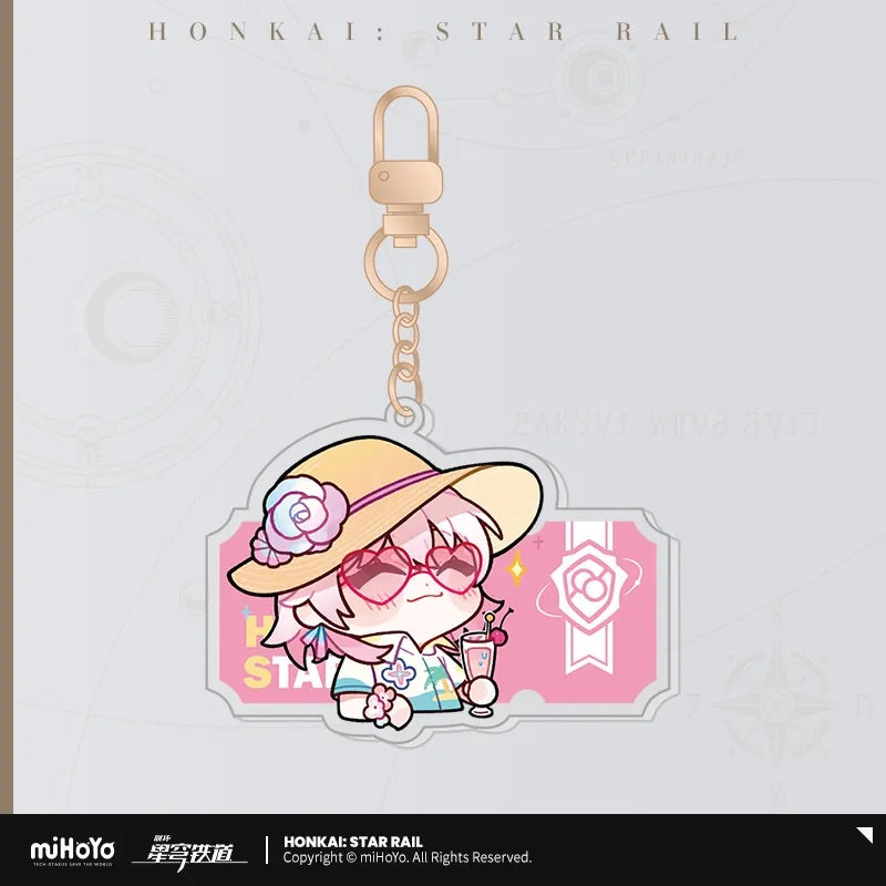 Pom-Pom Exhibition Series Acrylic Keychain