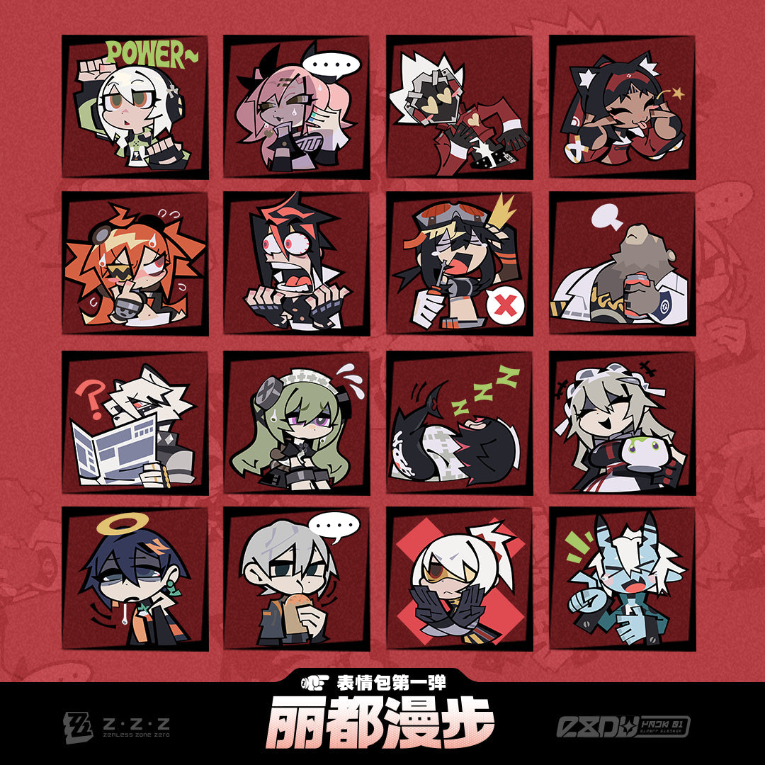 Zenless Zone Zero Emoji Sticker Vol 1 (Not For Sale)