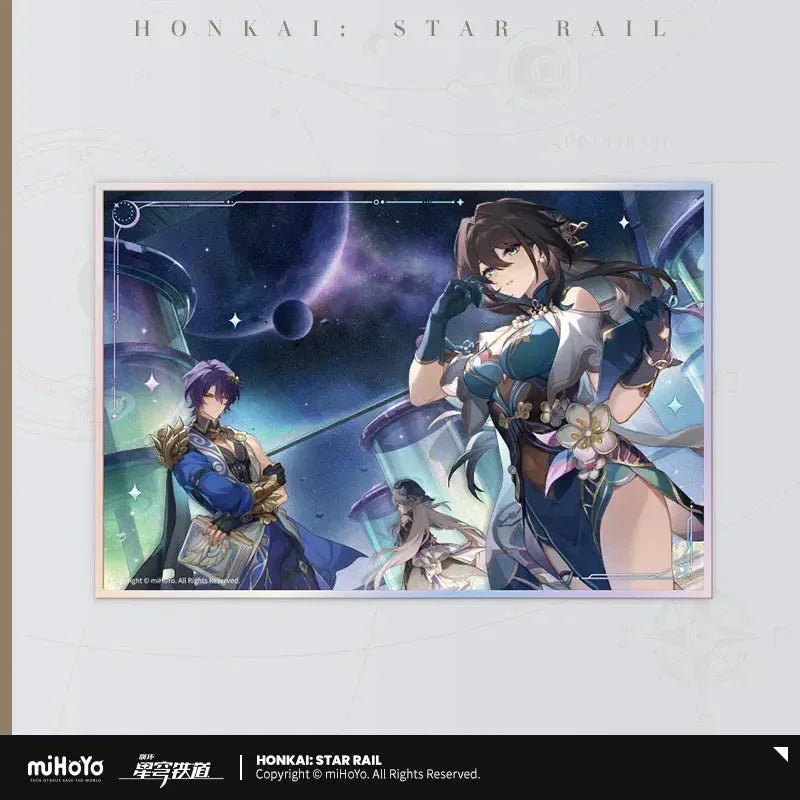 Honkai: Star Rail Interstellar Journey Series Acrylic Shikishi Cardboard Crown Of The Mundane And Divine ACG Go Anime www.acg-go.com Art Decor, Cardboard, Celestial Eyes Above Mortal Ruins, Even Immortality Ends, Farewell, Galactic Roaming, Into the Yawning Chasm, Penacony, Then Wake to Weep