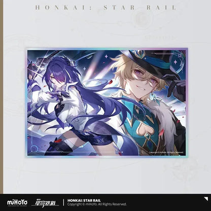 Honkai: Star Rail Interstellar Journey Series Acrylic Shikishi Cardboard Into the Yawning Chasm ACG Go Anime www.acg-go.com Art Decor, Cardboard, Celestial Eyes Above Mortal Ruins, Even Immortality Ends, Farewell, Galactic Roaming, Into the Yawning Chasm, Penacony, Then Wake to Weep
