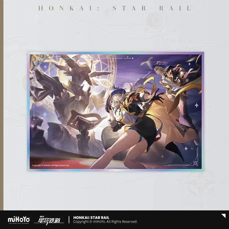 Honkai: Star Rail Interstellar Journey Series Acrylic Shikishi Cardboard Then Wake to Weep ACG Go Anime www.acg-go.com Art Decor, Cardboard, Celestial Eyes Above Mortal Ruins, Even Immortality Ends, Farewell, Galactic Roaming, Into the Yawning Chasm, Penacony, Then Wake to Weep