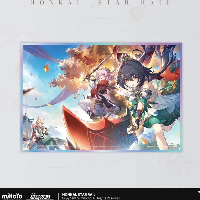 Honkai: Star Rail Interstellar Journey Series Acrylic Shikishi Cardboard Celestial Eyes Above Mortal Ruins ACG Go Anime www.acg-go.com Art Decor, Cardboard, Celestial Eyes Above Mortal Ruins, Even Immortality Ends, Farewell, Galactic Roaming, Into the Yawning Chasm, Penacony, Then Wake to Weep