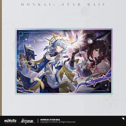 Honkai: Star Rail Interstellar Journey Series Acrylic Shikishi Cardboard A New Venture on the Eighth Dawn ACG Go Anime www.acg-go.com Art Decor, Cardboard, Celestial Eyes Above Mortal Ruins, Even Immortality Ends, Farewell, Galactic Roaming, Into the Yawning Chasm, Penacony, Then Wake to Weep