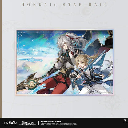 Honkai: Star Rail Interstellar Journey Series Acrylic Shikishi Cardboard Jingyuan & Yanqing ACG Go Anime www.acg-go.com Art Decor, Cardboard, Celestial Eyes Above Mortal Ruins, Even Immortality Ends, Farewell, Galactic Roaming, Into the Yawning Chasm, Penacony, Then Wake to Weep