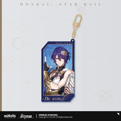 Honkai: Star Rail Invitation From The Stellar Series Glitter Quicksand Acrylic Keychain Dr. Ratio ACG Go Anime www.acg-go.com Acheron, Aglaea, Argenti, Art Decor, Aventurine, Bailu, Black Swan, Blade, Boothill, Dan Heng • Imbibitor Lunae, Dr. Ratio, Feixiao, Firefly, Fu Xuan, Fugue, Huohuo, Jade, Jiaoqiu, Jing Yuan, Jingliu, Kafka, Lingsha, Luocha, March 7th, Mydei, Rappa, Robin, Ruan Mei, Seele, Serval, Silver Wolf, Sparkle, Stand, Sunday, The Herta, Topaz, Tribbie, Yunli