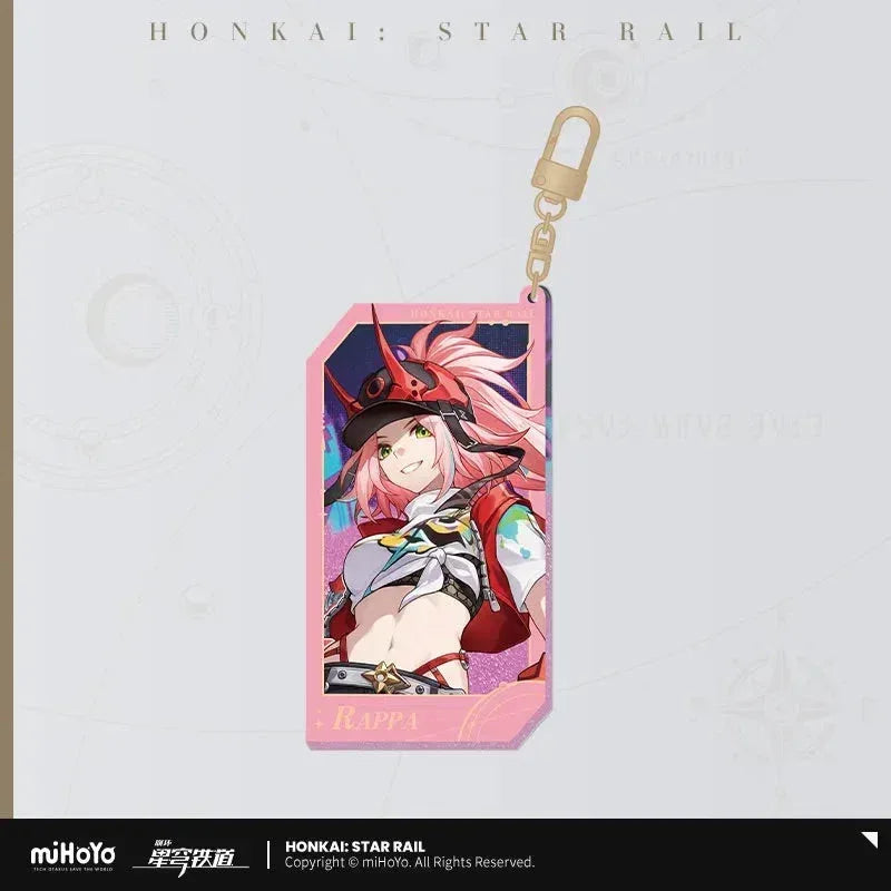 Honkai: Star Rail Invitation From The Stellar Series Glitter Quicksand Acrylic Keychain Rappa ACG Go Anime www.acg-go.com Acheron, Aglaea, Argenti, Art Decor, Aventurine, Bailu, Black Swan, Blade, Boothill, Dan Heng • Imbibitor Lunae, Dr. Ratio, Feixiao, Firefly, Fu Xuan, Fugue, Huohuo, Jade, Jiaoqiu, Jing Yuan, Jingliu, Kafka, Lingsha, Luocha, March 7th, Mydei, Rappa, Robin, Ruan Mei, Seele, Serval, Silver Wolf, Sparkle, Stand, Sunday, The Herta, Topaz, Tribbie, Yunli