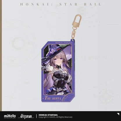 Honkai: Star Rail Invitation From The Stellar Series Glitter Quicksand Acrylic Keychain The Herta ACG Go Anime www.acg-go.com Acheron, Aglaea, Argenti, Art Decor, Aventurine, Bailu, Black Swan, Blade, Boothill, Dan Heng • Imbibitor Lunae, Dr. Ratio, Feixiao, Firefly, Fu Xuan, Fugue, Huohuo, Jade, Jiaoqiu, Jing Yuan, Jingliu, Kafka, Lingsha, Luocha, March 7th, Mydei, Rappa, Robin, Ruan Mei, Seele, Serval, Silver Wolf, Sparkle, Stand, Sunday, The Herta, Topaz, Tribbie, Yunli