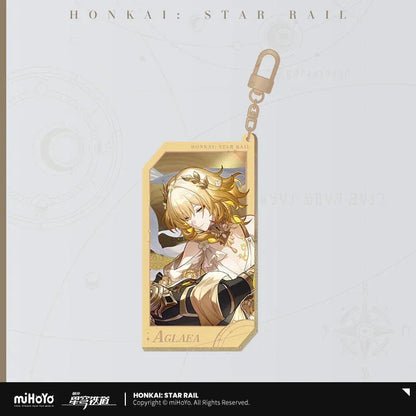 Honkai: Star Rail Invitation From The Stellar Series Glitter Quicksand Acrylic Keychain Aglaea ACG Go Anime www.acg-go.com Acheron, Aglaea, Argenti, Art Decor, Aventurine, Bailu, Black Swan, Blade, Boothill, Dan Heng • Imbibitor Lunae, Dr. Ratio, Feixiao, Firefly, Fu Xuan, Fugue, Huohuo, Jade, Jiaoqiu, Jing Yuan, Jingliu, Kafka, Lingsha, Luocha, March 7th, Mydei, Rappa, Robin, Ruan Mei, Seele, Serval, Silver Wolf, Sparkle, Stand, Sunday, The Herta, Topaz, Tribbie, Yunli
