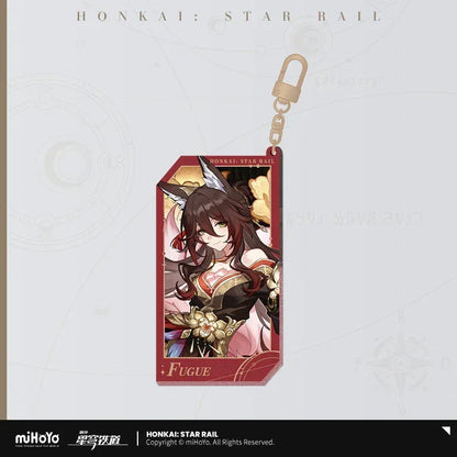 Honkai: Star Rail Invitation From The Stellar Series Glitter Quicksand Acrylic Keychain Fugue ACG Go Anime www.acg-go.com Acheron, Aglaea, Argenti, Art Decor, Aventurine, Bailu, Black Swan, Blade, Boothill, Dan Heng • Imbibitor Lunae, Dr. Ratio, Feixiao, Firefly, Fu Xuan, Fugue, Huohuo, Jade, Jiaoqiu, Jing Yuan, Jingliu, Kafka, Lingsha, Luocha, March 7th, Mydei, Rappa, Robin, Ruan Mei, Seele, Serval, Silver Wolf, Sparkle, Stand, Sunday, The Herta, Topaz, Tribbie, Yunli
