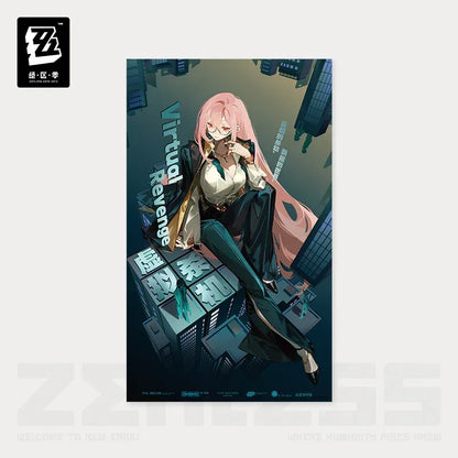 Zenless Zone Zero Random Play Video Tape Series Collectible Posters Vol.4 Virtual Revenge ACG Go Anime www.acg-go.com Art Decor, Zenless Zone Zero