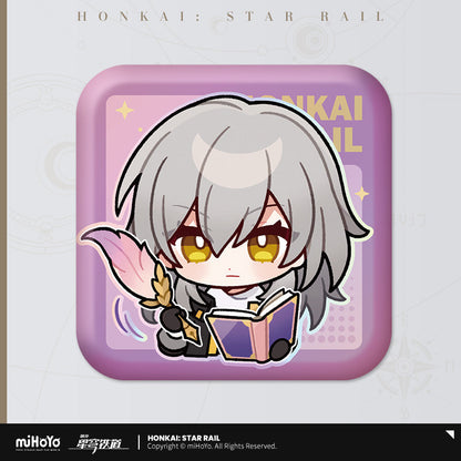 Pom-Pom Exhibition Series Square Tinplate Badge