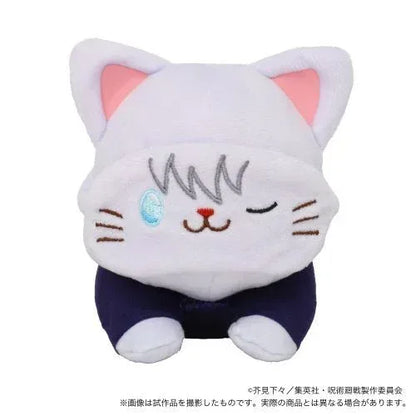 Jujutsu Kaisen with CAT Plushie With Sleep Shade -Nesoberi Nobara Kugisaki ACG Go Anime www.acg-go.com Kento Nanami, Megumi Fushiguro, Nobara Kugisaki, Plush, Satoru Gojo, Yuji Itadori