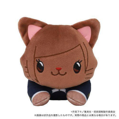 Jujutsu Kaisen with CAT Plushie With Sleep Shade -Nesoberi Nobara Kugisaki ACG Go Anime www.acg-go.com Kento Nanami, Megumi Fushiguro, Nobara Kugisaki, Plush, Satoru Gojo, Yuji Itadori