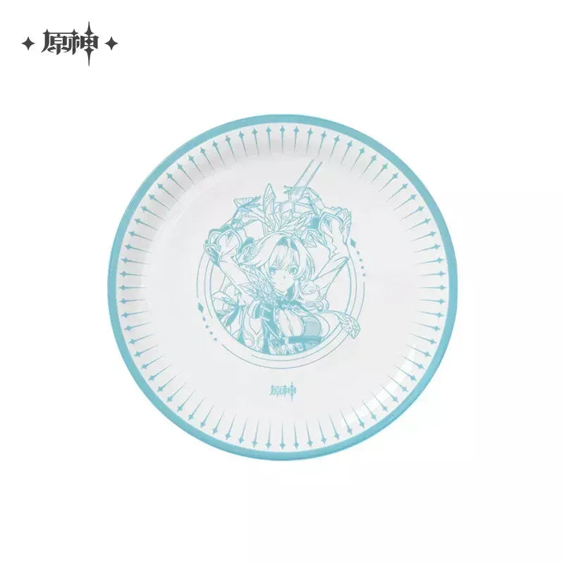 Genshin Impact X PizzaHut Series Merch Plate: Eula ACG Go Anime www.acg-go.com Amber, Apparel, Eula