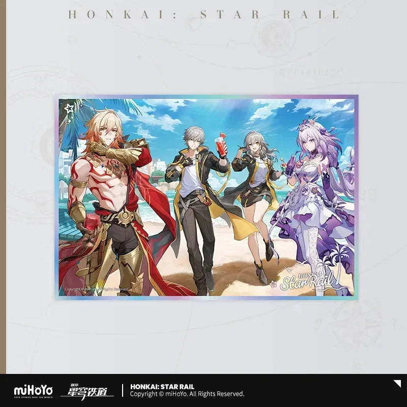 Honkai: Star Rail Fruity Summer Series Acrylic Shikishi Cardboard