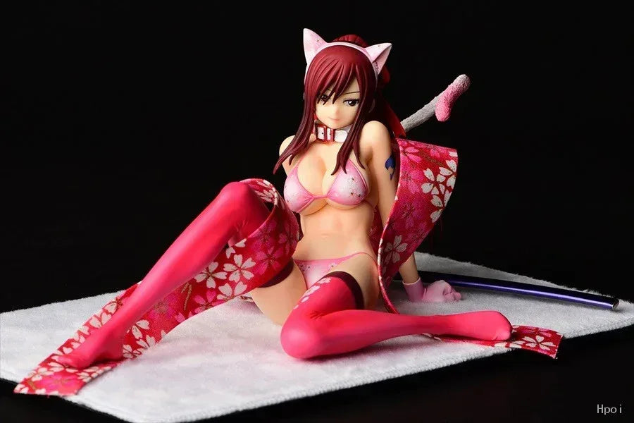 Fairy Tail Erza Scarlet 1/7 Scale Figure Cherry Blossom Cat Gravure Style Erza Scarlet ACG Go Anime www.acg-go.com Figure