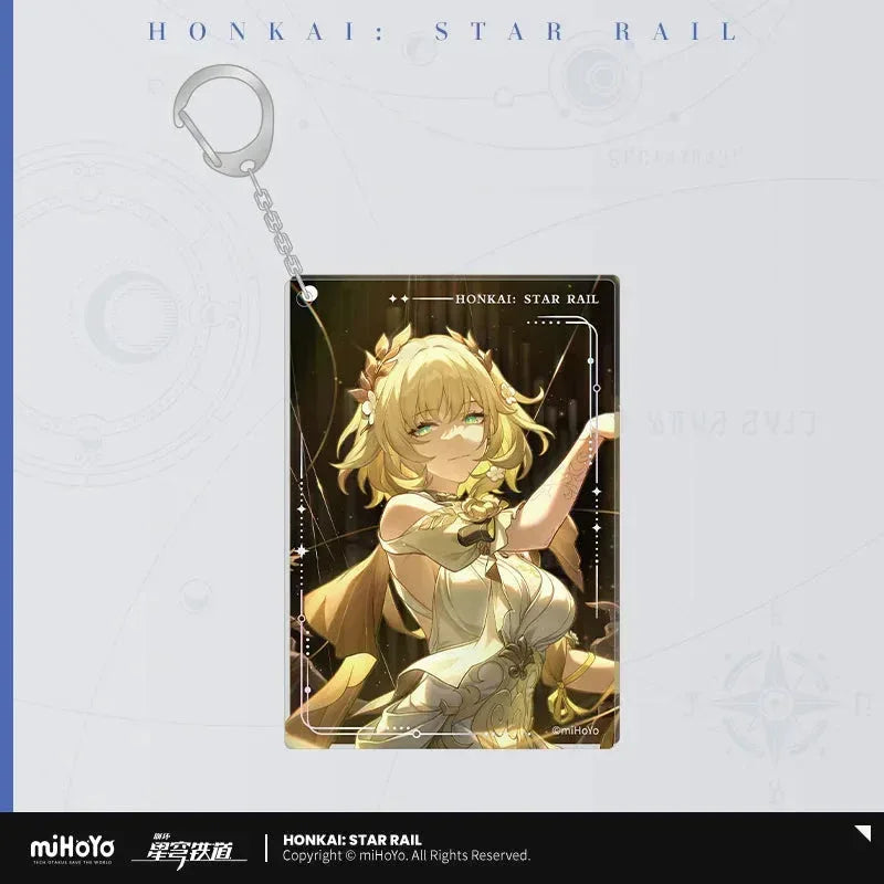 Honkai: Star Rail Light Cone Series Acrylic Pendant Time Woven Into Gold ACG Go Anime www.acg-go.com Anaxa, Argenti, Art Decor, Aventurine, Bailu, Black Swan, Blade, Castorice, Cipher, Dan Heng, Dan Heng & Blade, Dr. Ratio, Feixiao, Fu Xuan, Gepard, Huohuo, Hyacine, Kafka, Light Cone, Lingsha, Luka, Luocha, March 7th, Moze, Mydei, Pendant & Keychain, Rappa, Robin, Ruan Mei, Sparkle, Sushang, Tribbie, Yanqing, Yukong