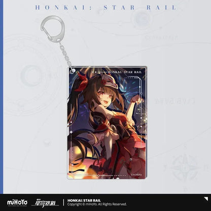 Honkai: Star Rail Light Cone Series Acrylic Pendant Earthly Escapade ACG Go Anime www.acg-go.com Anaxa, Argenti, Art Decor, Aventurine, Bailu, Black Swan, Blade, Castorice, Cipher, Dan Heng, Dan Heng & Blade, Dr. Ratio, Feixiao, Fu Xuan, Gepard, Huohuo, Hyacine, Kafka, Light Cone, Lingsha, Luka, Luocha, March 7th, Moze, Mydei, Pendant & Keychain, Rappa, Robin, Ruan Mei, Sparkle, Sushang, Tribbie, Yanqing, Yukong