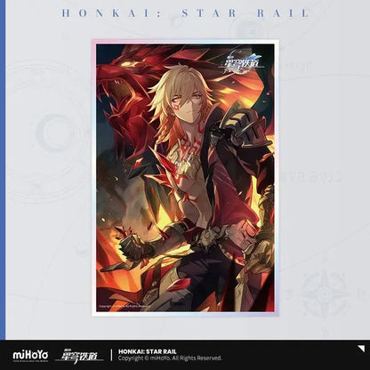 Honkai: Star Rail Light Cone Series Acrylic Shikishi Cardboard Flame of Blood, Blaze My Path ACG Go Anime www.acg-go.com Anaxa, Argenti, Art Decor, Aventurine, Bailu, Black Swan, Blade, Cardboard, Castorice, Cipher, Dan Heng, Feixiao, Fu Xuan, Gepard, Huohuo, Hyacine, Kafka, Light Cone, Lingsha, Luka, Luocha, March 7th, Moze, Mydei, Rappa, Robin, Shikishi, Sparkle, Sushang, Tribbie, Yanqing, Yukong