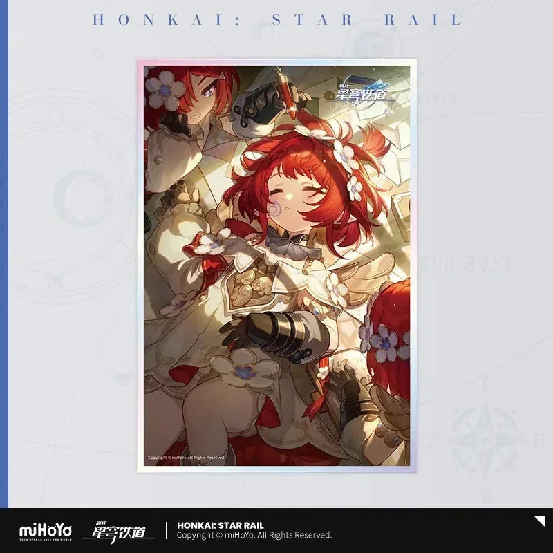 Honkai: Star Rail Light Cone Series Acrylic Shikishi Cardboard If Time Were a Flower ACG Go Anime www.acg-go.com Anaxa, Argenti, Art Decor, Aventurine, Bailu, Black Swan, Blade, Cardboard, Castorice, Cipher, Dan Heng, Feixiao, Fu Xuan, Gepard, Huohuo, Hyacine, Kafka, Light Cone, Lingsha, Luka, Luocha, March 7th, Moze, Mydei, Rappa, Robin, Shikishi, Sparkle, Sushang, Tribbie, Yanqing, Yukong