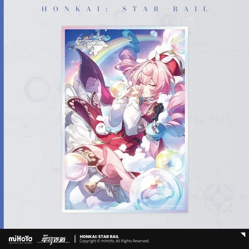 Honkai: Star Rail Light Cone Series Acrylic Shikishi Cardboard Long May Rainbows Adorn the Sky ACG Go Anime www.acg-go.com Anaxa, Argenti, Art Decor, Aventurine, Bailu, Black Swan, Blade, Cardboard, Castorice, Cipher, Dan Heng, Feixiao, Fu Xuan, Gepard, Huohuo, Hyacine, Kafka, Light Cone, Lingsha, Luka, Luocha, March 7th, Moze, Mydei, Rappa, Robin, Shikishi, Sparkle, Sushang, Tribbie, Yanqing, Yukong
