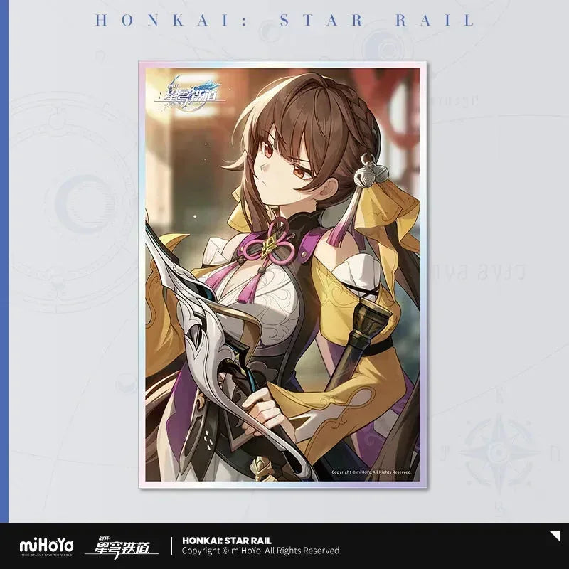 Honkai: Star Rail Light Cone Series Acrylic Shikishi Cardboard Swordplay ACG Go Anime www.acg-go.com Anaxa, Argenti, Art Decor, Aventurine, Bailu, Black Swan, Blade, Cardboard, Castorice, Cipher, Dan Heng, Feixiao, Fu Xuan, Gepard, Huohuo, Hyacine, Kafka, Light Cone, Lingsha, Luka, Luocha, March 7th, Moze, Mydei, Rappa, Robin, Shikishi, Sparkle, Sushang, Tribbie, Yanqing, Yukong