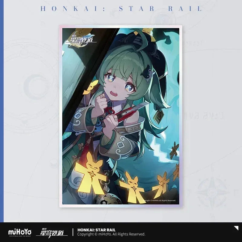 Honkai: Star Rail Light Cone Series Acrylic Shikishi Cardboard Night of Fright ACG Go Anime www.acg-go.com Anaxa, Argenti, Art Decor, Aventurine, Bailu, Black Swan, Blade, Cardboard, Castorice, Cipher, Dan Heng, Feixiao, Fu Xuan, Gepard, Huohuo, Hyacine, Kafka, Light Cone, Lingsha, Luka, Luocha, March 7th, Moze, Mydei, Rappa, Robin, Shikishi, Sparkle, Sushang, Tribbie, Yanqing, Yukong