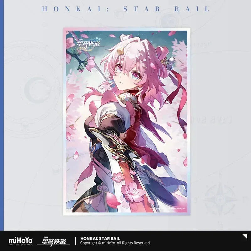 Honkai: Star Rail Light Cone Series Acrylic Shikishi Cardboard Poised to Bloom ACG Go Anime www.acg-go.com Anaxa, Argenti, Art Decor, Aventurine, Bailu, Black Swan, Blade, Cardboard, Castorice, Cipher, Dan Heng, Feixiao, Fu Xuan, Gepard, Huohuo, Hyacine, Kafka, Light Cone, Lingsha, Luka, Luocha, March 7th, Moze, Mydei, Rappa, Robin, Shikishi, Sparkle, Sushang, Tribbie, Yanqing, Yukong
